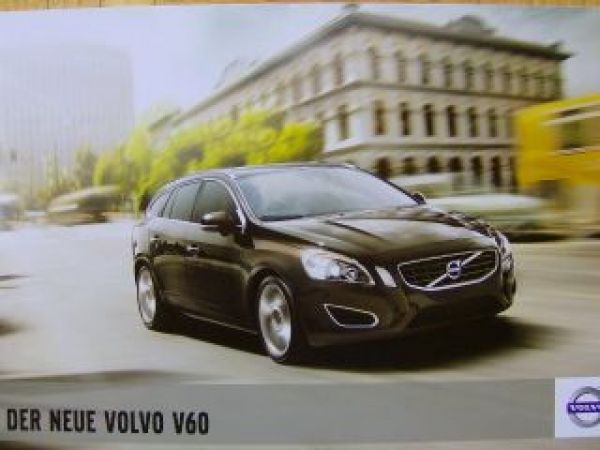 Volvo V60 Juli 2010 +R-Design Prospekt NEU