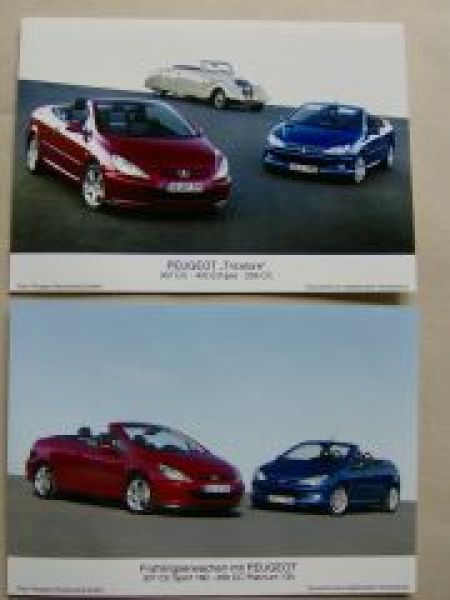 Peugeot Tircolore 307CC 402 Exclipse 206CC Pressefotos