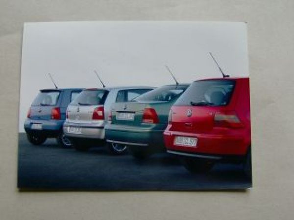 VW Golf Bora Polo Lupo FSI Pressefoto Mai 2002 Rarität