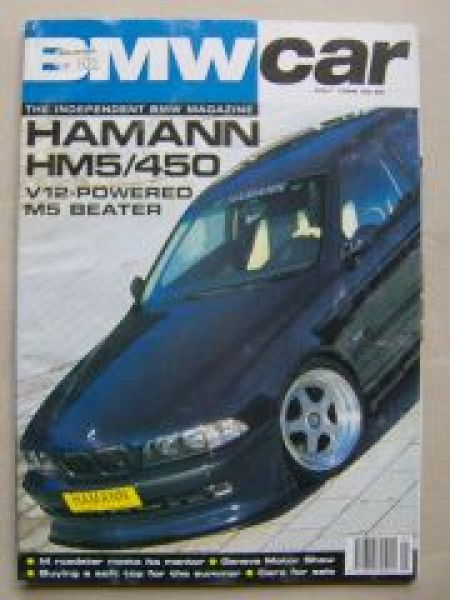 BMW car 5/1998 Hamann HM5 E39,Glas 1600GT,Z1,M3 E30,E38