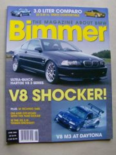 Bimmer 6/2001 V8 M3 E46 Daytona, Hartge V8 E46,F650 Dakar