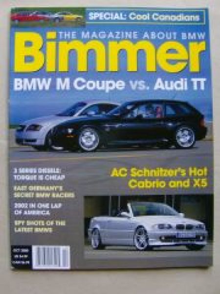 Bimmer 10/2000 AC Schnitzer E46 Cabrio,X5 E53,M Coupè vs. Audi T