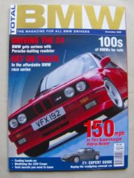 Total BMW 12/2002 M3 E30, Z1 Eypert Guide,M635CSI E24,2800CS E9