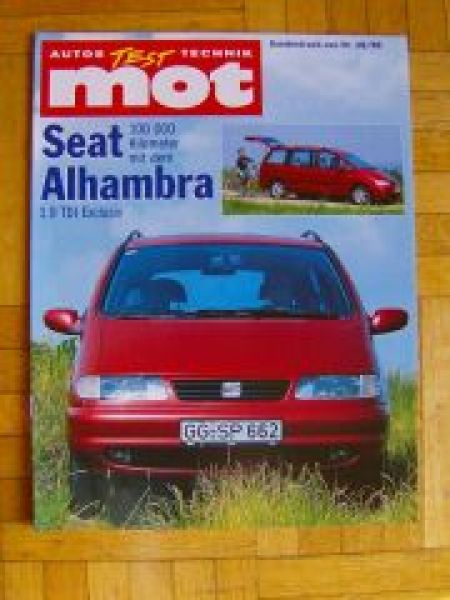 mot 18/1998 Seat Alhambra 1.9TDi Exclusiv Dauertest