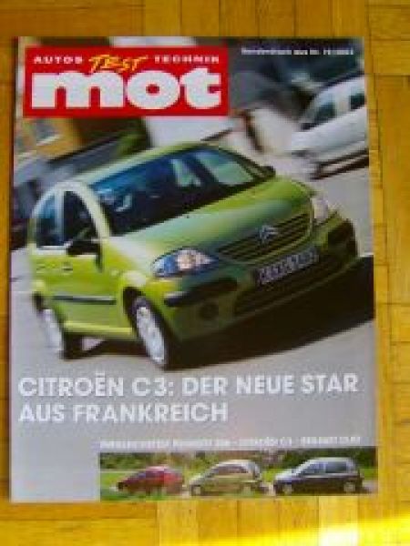 mot 19/2002 Citroen C3 gegen Peugeot 206 Renault Clio