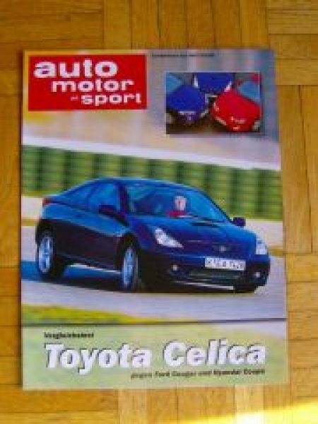 AMS 2/2000 Toyota Celica gegen Ford Cougar Hyundai Coupe