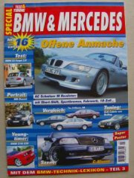 BMW & Mercedes Special 3/1999 E38 vs. A8 vs. W220, Z3 coupè 2.8