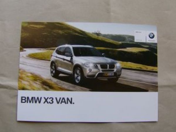BMW X3 F25 Van Prospekt Dänemark 2011 20d 30d 28i 35i