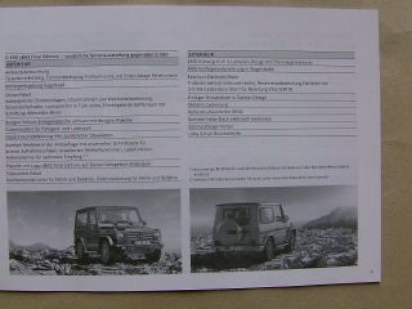 Mercedes Benz G-Klasse BR463 +BA3 Final Edition 2.Mai 2011 NEU