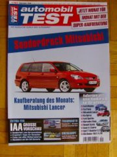 automobil TEST 9/2003 Mitsubishi Lancer +Kombi