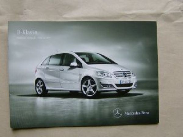 Mercedes Benz B-Klasse BR245 Februar 2011 NEU