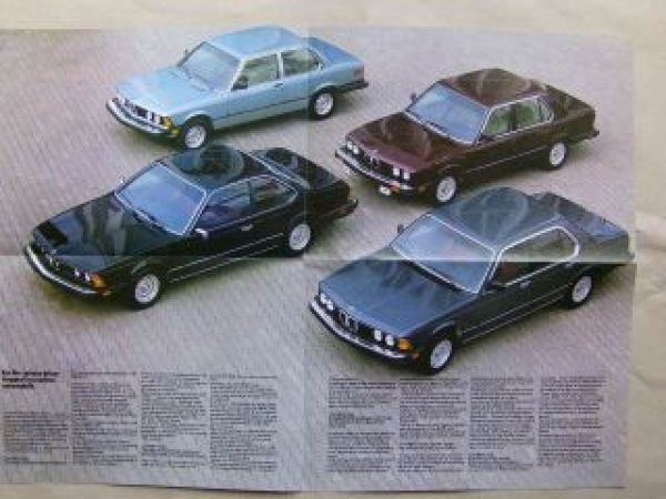 BMW Programm 1983 USA 528e E28 533i 320i E21 733i E23 633CSi E24