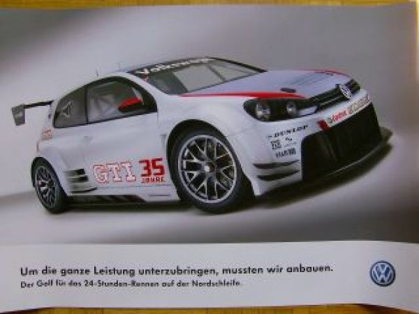 VW Golf6 GTi 35 Jahre 24 Stunden Rennen auf der Nordschleife NEU