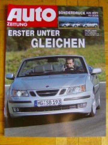 Auto Zeitung 10/2004 Saab 9-3 Cabrio 2.0t CLK 200K R208 BMw 320C