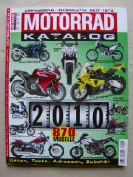 Motorrad Katalog 2010 BMW S1000 RR, KTM 990, Gilera, Ducati