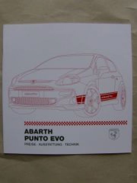 Fiat Abarth Punto Evo März 2011 NEU +Preisliste