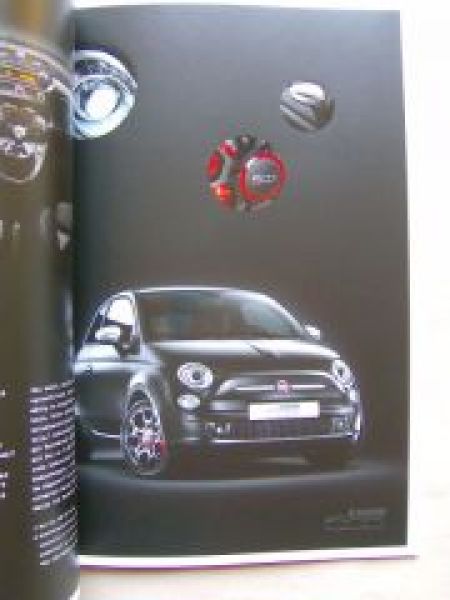Fiat 500 +C Prospekt +Black Jack März 2011 NEU