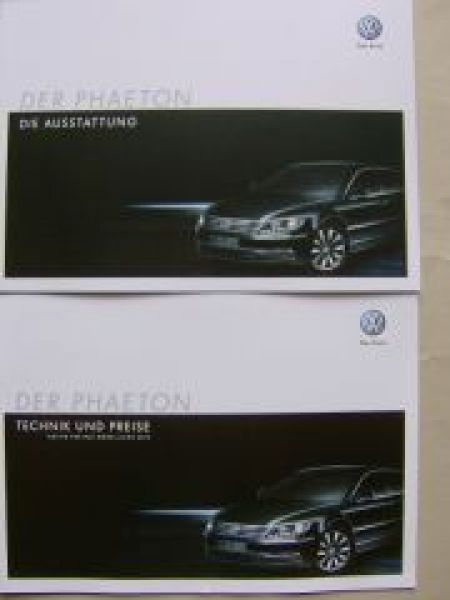 VW Phaeton +Ausstattung +Preisliste Oktober 2010
