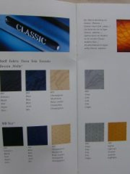 Mercedes Benz E-Klasse Limousinen W210 Lacke & Polster August 19