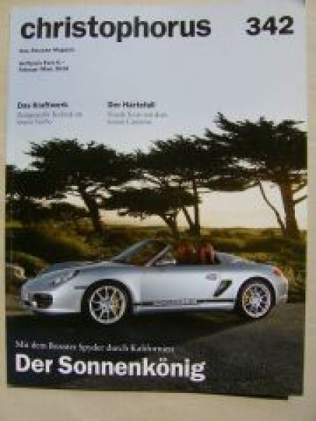 christophorus Nr.342 Boxster Spyder, Cayenne (957),Royal Falcon