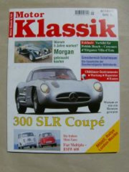 Motor Klassik 6/1995 300 SLR Coupè, Morgan, Fiat Multipla vs. BM