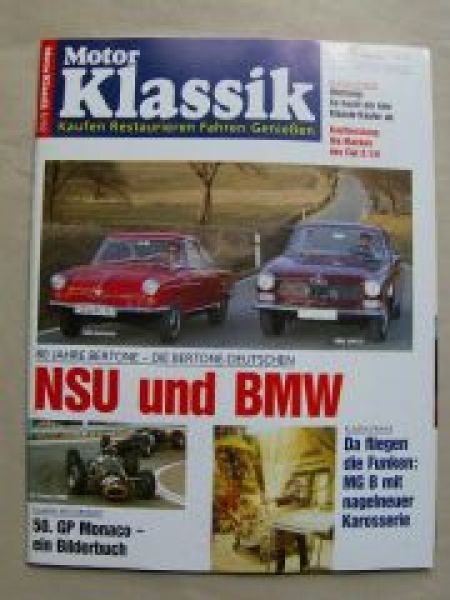 Motor Klassik 5/1992 NSU Sportprinz BMW 3200CS, Fiat X 1/9