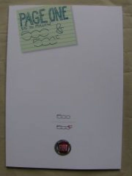 Fiat 500 +C Page One 55 to Follow Prospekt Juni 2011 NEU