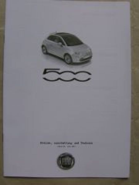 Fiat 500 Pop Lounge TwinAir Plus Juni 2011 NEU