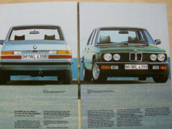BMW 518 520i 525i 528i E28 September 1982