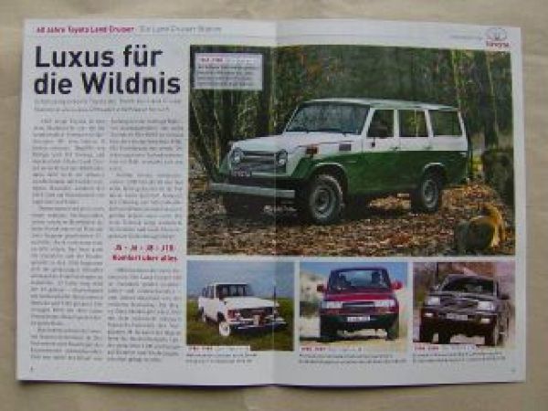 Auto Bild allrad 60 Jahre Toyota Land Cruiser J4 J7 Prado J20 J1