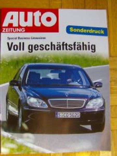 Auto Zeitung Mercedes Benz W220 Special Business Limousinen