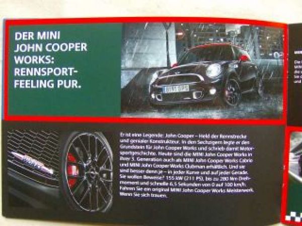 Mini Familie R55 R56 R57 R60 +Cabrio Clubman Countryman JCW