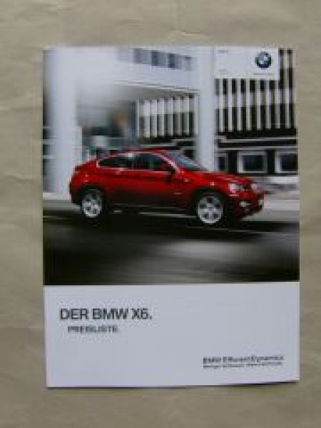 X6 xDrive 35i 50i, 30d, 40d, ActiveHybrid X6 E71 April 2011 NEU