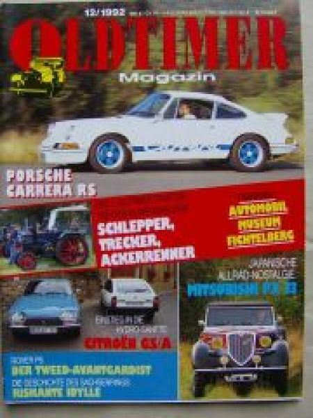 Oldtimer Magazin 12/1992 Citroen GS/A, Mitsubishi PX 33,911 Carr