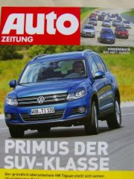 Auto Zeitung 15/2011 VW Tiguan vs. Q5 vs. X1 vs. Kuga vs. CR-V