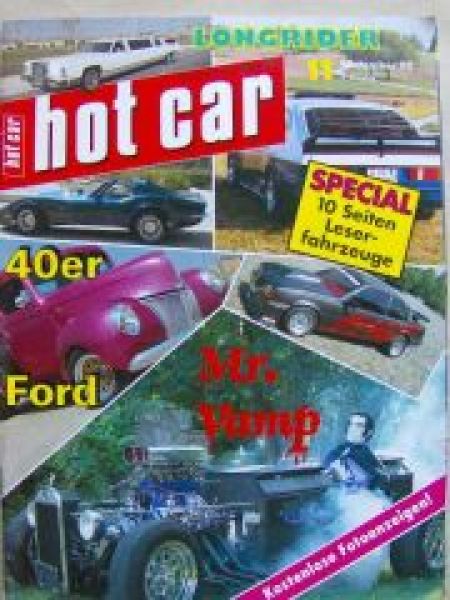 hot car 11/1990 Mr. Vamp, Lincoln Continental, Käfer, Corvette