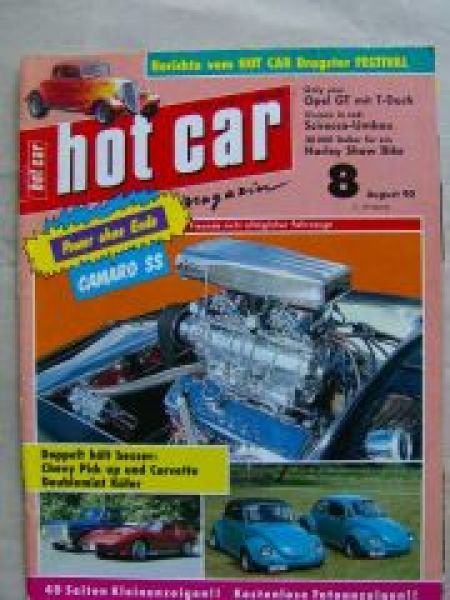 hot car 8/1990 74er Käfer Cabrio, Custom Scirocco, Opel GT