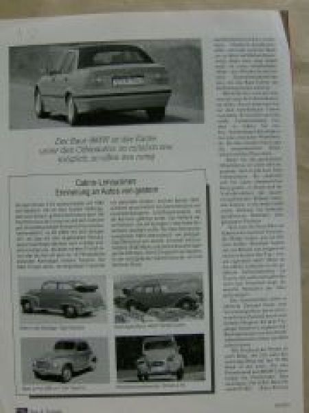 ams 16/1993 BMW 325i Cabrio Baur TC E36 Sonderdurck Rarität