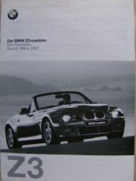 BMW Z3 roadster 1.8 1.9 2.8 M März 1997 E36/7 Rarität