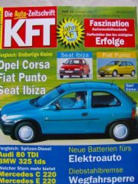 KFT 11/1993 Corsa vs. Punto vs. Ibiza, 325tds E36, C220 E220