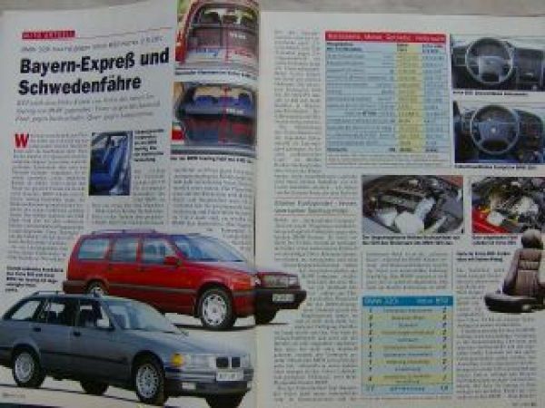 KFT 4/1995 W210, BMW 320i Touring vs. Volvo 850 Kombi