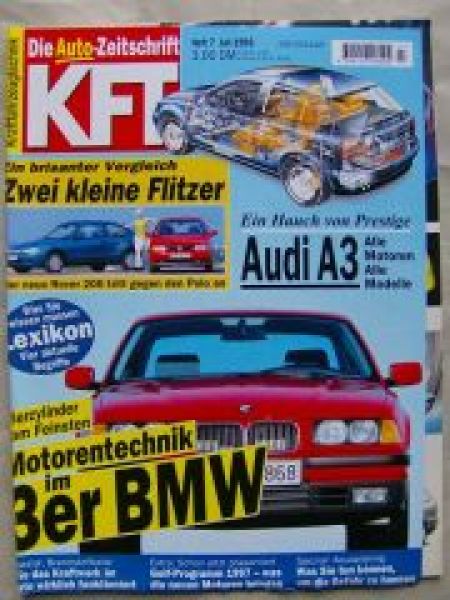 KFT 7/1996 Audi A3, BMW E36, Rover 214i, 750tds E38
