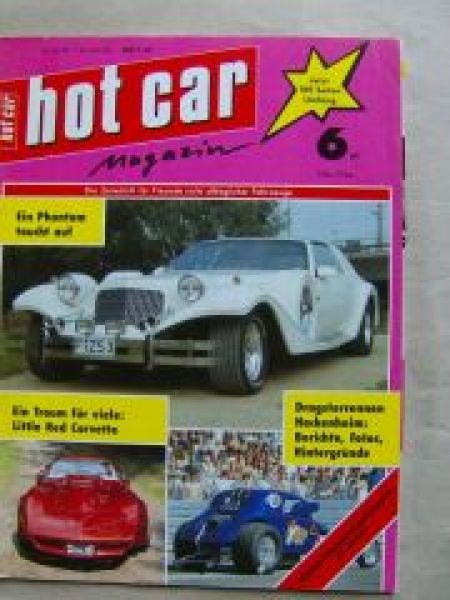hot car 6/1989 Johnson Phantom, Ford Cougar Cabrio, Opel GT