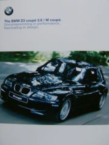 BMW Z3 coupè 2.8/M Coupè E36/8 März 1999 Englisch NEU