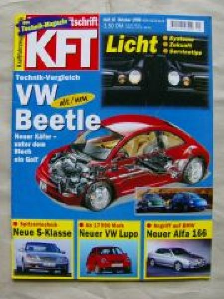 KFT 10/1998 VW New Beetle vs. Käfer, VW Lupo, W220,MCC smart