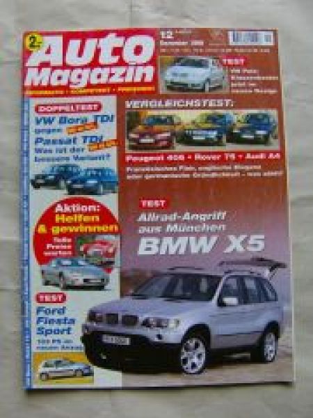 Auto Magazin 12/1999 BMW X5 E53, Ford Fiesta Sport, Rover 75