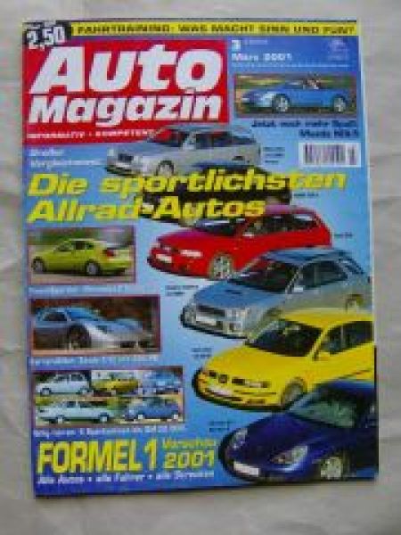 Auto Magazin 3/2001 Zonda C12, Mazda MX-5, Audi RS4,BMW 330xi