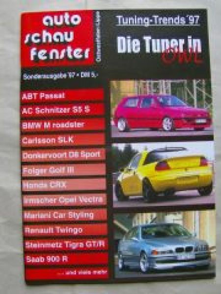 auto schau fenster Tuner Sonderheft 1997 AC Schnitzer S5 S E39