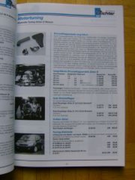 Ford Richter Motorsport Motor-Tuning Zubehör 1999 Katalog