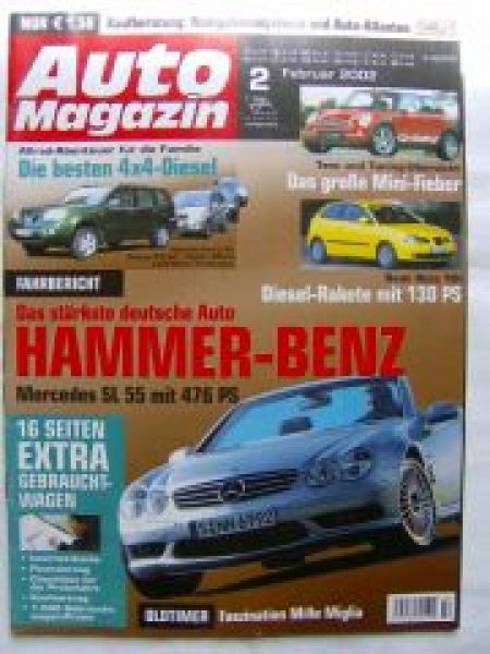 Auto Magazin 2/2002 Mercedes SL BR230, Hamann Mini R50